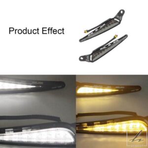 12V 2個 車用LEDデイタイムランニングライト DRL ウィンカーライト LEDライト トヨタ ヴィッツ 2016 2017 2018用 カー用品 部品 カスタムパーツ
