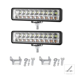 車用デイタイムランニングライト オートホワイトイエローデイタイムランニングライト 自動車用LED作業灯 部品 カスタムパーツ アクセサリー
