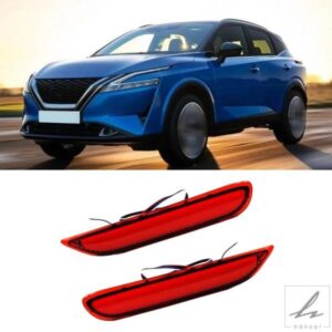 日産エクストレイル 2014 2015 2016 用 リアバンパーランプ LED ブレーキライト ランニングライト 2個 レッドハウジング カーアクセサリー 部品 カスタムパ