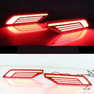 12V 2個 LED リアバンパー テールブレーキ ストップライト フォグランプ ウィンカーライト 三菱 パジェロ ショーグン 2018-2020用 部品 カスタムパーツ