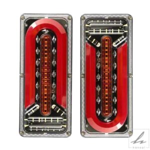 車トラックリアランプテールライト流れるトレーラートラックテールライトLEDダイナミック10W LED 24V大型トラックトラックトレーラーに適合 部品 カスタムパ