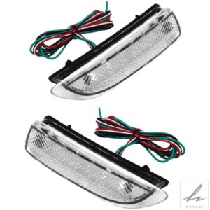 12V 車用 リアバンパー LED フォグランプ 6.38*2.2*2.76インチ プジョー 206/CC/SW/GTI 6351K5 LED リアバンパー フォグランプに適合 部品 カスタムパーツ