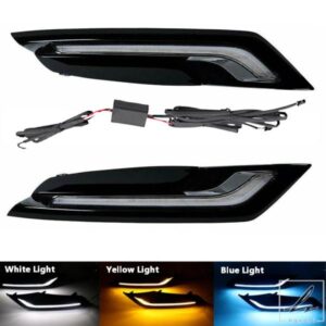 車用LEDフロントバンパーDRLデイタイムランニングライト マツダ3アクセラ2019-2022フォグランプウィンカーライトカーアクセサリー 部品 カスタムパーツ