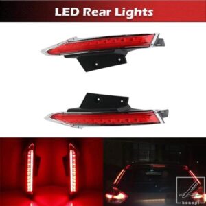 日産ローグエクストレイル 2014 - 19 ブレーキライト シグナルランプ フォグランプ LED DRL リアバンパー テールライト 部品 カスタムパーツ アクセサリー