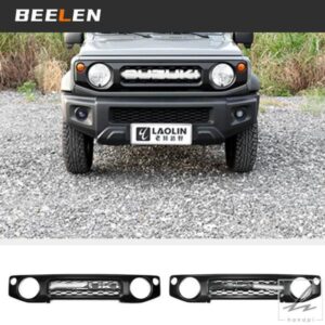大きなロゴ付き ABSフロントバンパーセンターグリル スズキジムニー JB64 シエラ JB74W 2019 2024 車グリル 外装アクセサリー 部品 カスタムパーツ