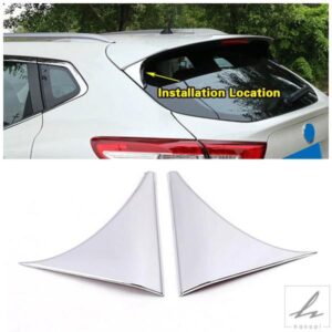 日産 キャシュカイ J11 2014 2020 用 リアウィンドウスポイラー サイドウィング トライアングルカバー トリム リフィット ガーニッシュ アクセサリー クロー
