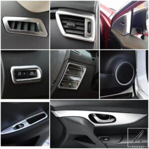 日産 キャシュカイ J11 2014 2020 用 センターコンソール ダッシュボード 読書灯 ドアオーディオスピーカー スイッチフレームカバートリム 部品 カスタムパ
