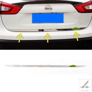 日産 QASHQAI J11 2014-2019 テールゲート テールドア ボトム リアトランクリッド カバー モールディング トリム ステンレス カーアクセサリー 部品 カスタ