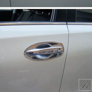 日産エクストレイル T32 ローグ 2014-2020 用クロームスタイリング クローム外装ドアハンドルカバーモールディング ドアボウルカップキャビティトリム 部品