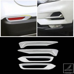 日産 QASHQAI J11 2019 2020 車外装パーツ フロントリアフォグランプ ライト バンパー リフレクター フレーム カバー トリム クローム リフィット 部品 カス