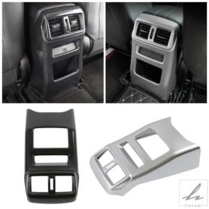日産 キャシュカイ J11 2019 2020 用 カーセンターアームレストボックス リアACエアコンアウトレットベントフレームカバートリムリフィットアンチキックパッ