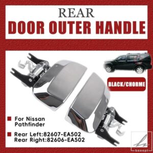 日産パスファインダー R51 2005-2013 82607-EA502 82606-EA502 車用交換アクセサリー リア外装外側ドアハンドル 部品 カスタムパーツ アクセサリー