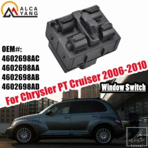 運転席側電動パワーマスターウィンドウスイッチ クライスラー PTクルーザー 2006-2010 4602698AC 4602698AA 4602698AB 4602698AD 部品 カスタムパーツ