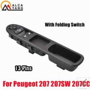 運転席側電動パワーマスターウィンドウスイッチ LHD プジョー 207 207SW 207CC 9654859677 6554.QA 6554QA 車用オートアクセサリー 部品 カスタムパーツ
