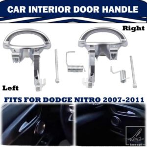 左右ドアハンドル サテンクローム ダッジ ナイトロ 2007-2011 車内ドアハンドル 68004828AA 68004829AA 部品 カスタムパーツ アクセサリー