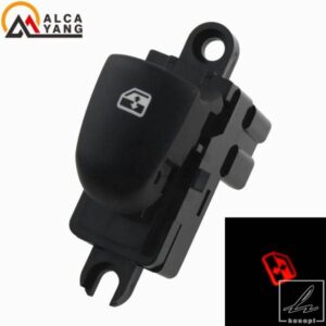 日産 QASHQAI J11/ALTIMA/SYLPHY/TIIDA/X-TRAIL 2014-2020 用オレンジライト 助手席側シングルウィンドウスイッチ 部品 カスタムパーツ アクセサリー