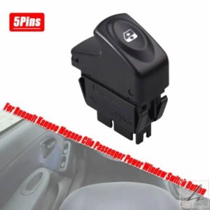 車用電動パワーウィンドウリフターコントロールスイッチ シングルボタン ルノー カングー 1998-2003 KC0 KC1 メガーヌ 96-02 クリオ 1998-2014用 部品 カス
