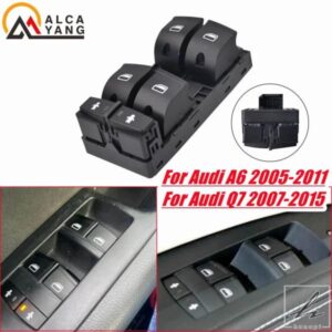 車フロント左側電動ドアパワーウィンドウコントロールスイッチ自動車スイッチ4F0959851G AUDI A6 Q7 3.0L 4.2L S6 5.2L S6用 部品 カスタムパーツ