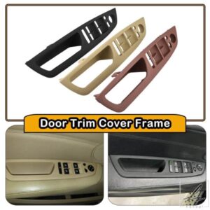 車内ドアハンドル BMW E70 X5 SAV 2007-13 E71/E72 X6 SAV 2008-14 インナードアパネルハンドルプルトリムカバー 部品 カスタムパーツ アクセサリー