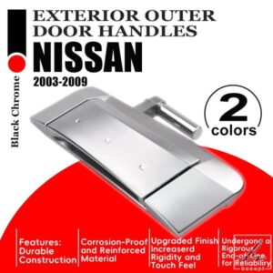 日産350Z3.5L V6エンジン搭載2003〜2009年式用 外装外側ブラック左右ドアハンドル OE#80607-CD40B80606-CD00B 部品 カスタムパーツ アクセサリー