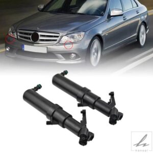 車フロント LH/RH ヘッドライトウォッシャージェットノズル 2038600547 2038600647 メルセデスベンツ C240 C280 C350 C32 C55 AMG W203用 部品 カスタムパー