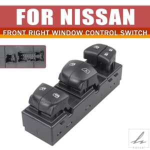 日産 QASHQAI/ALTIMA/SYLPHY/TIIDA/X-TRAIL 用メインパワーウィンドウスイッチ オートウィンドウコントロールスイッチ 部品 カスタムパーツ アクセサリー