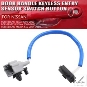 日産 ティーダ リヴィナ マイクラ K12 2005 -2019 25210-JE20A 用 新型ドアハンドル キーレスエントリーセンサー 誘導スイッチボタン 部品 カスタムパーツ