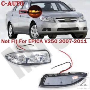 車用左右LEDウィンカーライト バックミラーランプ フラッシャーリピーター シボレー エピカ 2008 - 12-2014用 部品 カスタムパーツ アクセサリー