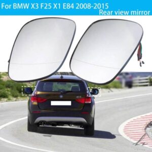 自動車用 左右サイドバックミラー ウィング サイドミラーガラス BMW X3 F25 X1 E84 2008 - 15用 部品 カスタムパーツ アクセサリー