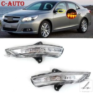 車左/右LEDサイドミラーウィンカーライトウィンカードアウィングバックミラーライトシボレーマリブ2012-2017用 部品 カスタムパーツ アクセサリー