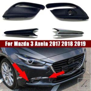 自動車アクセサリー フロントバンパーランプシェル マツダ 3 アクセラ 2017 2018 2019 フォグランプグリルカバー ヘッドライト フォグランプフレーム フード