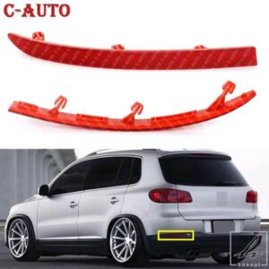 車右/左レッドリアバンパーマーカーリフレクター VW TIGUAN 2008 - 15 5ND945105 5ND945106 部品 カスタムパーツ アクセサリー