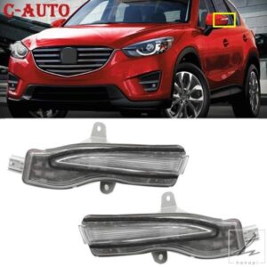 車左右バックミラー LEDサイドミラーランプ ウィンカーインジケーターライト マツダ CX-3 CX-4 CX-5 2016-2018用 部品 カスタムパーツ アクセサリー