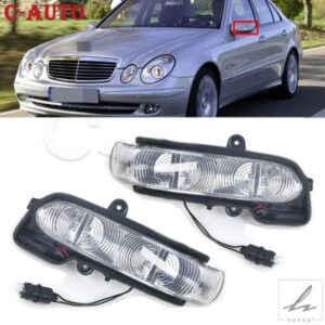 車用LEDウィンカーインジケーターライト リアビューサイドミラー メルセデスベンツ W211 S211 W463 W461 C/Eクラス 2038201321 2038201421 部品 カスタムパ