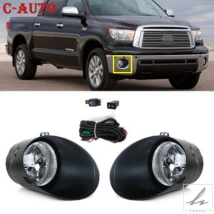 車用ハロゲンフォグランプバルブ H11 12V 55W 配線キットスイッチフォグライト付き トヨタ タンドラ 2007 - 13用 部品 カスタムパーツ アクセサリー