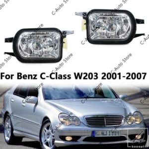 車用フロントバンパーフォグランプ フォグランプ バルブ無 ベンツ Cクラス W203 2001-2007 2158200556 2158200656 部品 カスタムパーツ アクセサリー