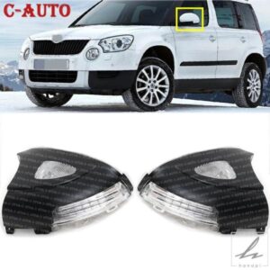 車用リアLEDミラーライトランプ ウィンカーライトインジケーター SKODA YETI 2009 - 13 カースタイリング パドルライト付き 部品 カスタムパーツ