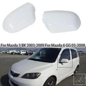 車用バックミラーシェルハウジングキャップ マツダ 2 デミオ 2002-2007 マツダ 3 BK 2003-2009 マツダ 6 GG 2003-2008 部品 カスタムパーツ アクセサリー