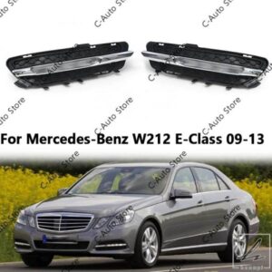 車フロント LED デイタイムランニングライト DRL メルセデスベンツ W212 E250 E300 E350 2009-2013 2128851574 2128851674 フォグランプ 部品 カスタムパー