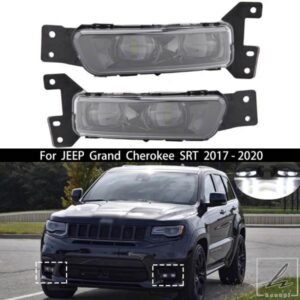 自動左右LEDフォグランプヘッドライト JEEP GRAND CHEROKEE 2017-2022 用 DODGE DURANGO 2018-2022 用 フォグランプ ライト フォグライト 部品 カスタムパー