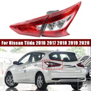 日産ティーダ 2016 - 20 用カーアクセサリー インナーアウターリアテールライトランプ テールライト テールランプ ブレーキライト 部品 カスタムパーツ