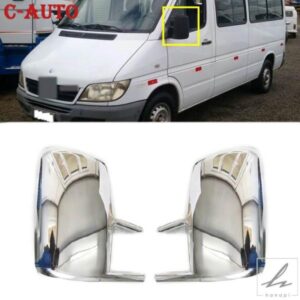 左右車外側ミラーカバートリムリバースミラーカバー メルセデスベンツ スプリンター 2-T 1995-2006 9018100116 9018100216 部品 カスタムパーツ