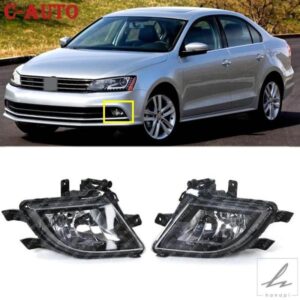 車用フロントハロゲンフォグランプ フォグランプ 電球付き VW JETTA 2015 2016 2017 16D941699 /16D941700 オートアクセサリー 部品 カスタムパーツ