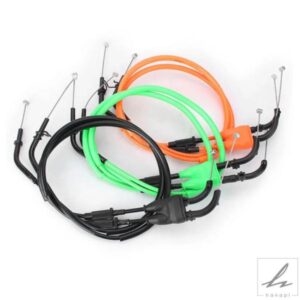 2本のオートバイスロットルケーブルアクセルワイヤーライン KAWASAKI NINJA ZX10R 2011 - 15 ZX-10R 11 12 13 14 15用