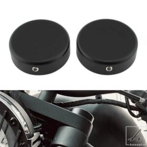 2個入り バイク用 CNC アッパーフォークステムカバーキャップ ホンダ レブル CMX 250 300 500 2017 - 24 ブラック
