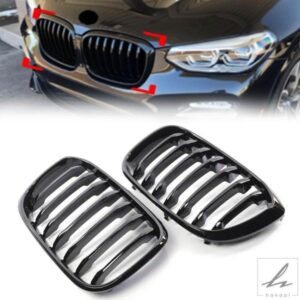 1 ペアフロントキドニーミドルグリルグリル BMW X3 G01 X4 G02 2018-2021