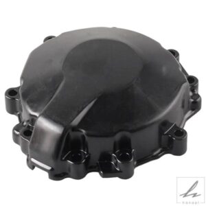 左オートバイエンジンステータークランクケースジェネレーターカバークランクケースアルミカワサキ ZX6R 2009 2010 2011 アートブラック