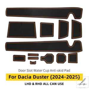 抗スリップスロットパッド DACIA DUSTER 3 2024 2025 ドア溝マット自動車インテリアトリム DACIA DUSTER3 アクセサリー