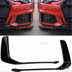 左右フロントバンパーカバーストリップトリム アウディ A6 SLINE S-LINE S6 C8 アバント 2019-22用