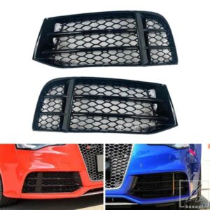 自動左右サイドフロントバンパーハニカムメッシュフォグライトグリルグリルカバーアウディ RS5 B8.5 2013 - 16